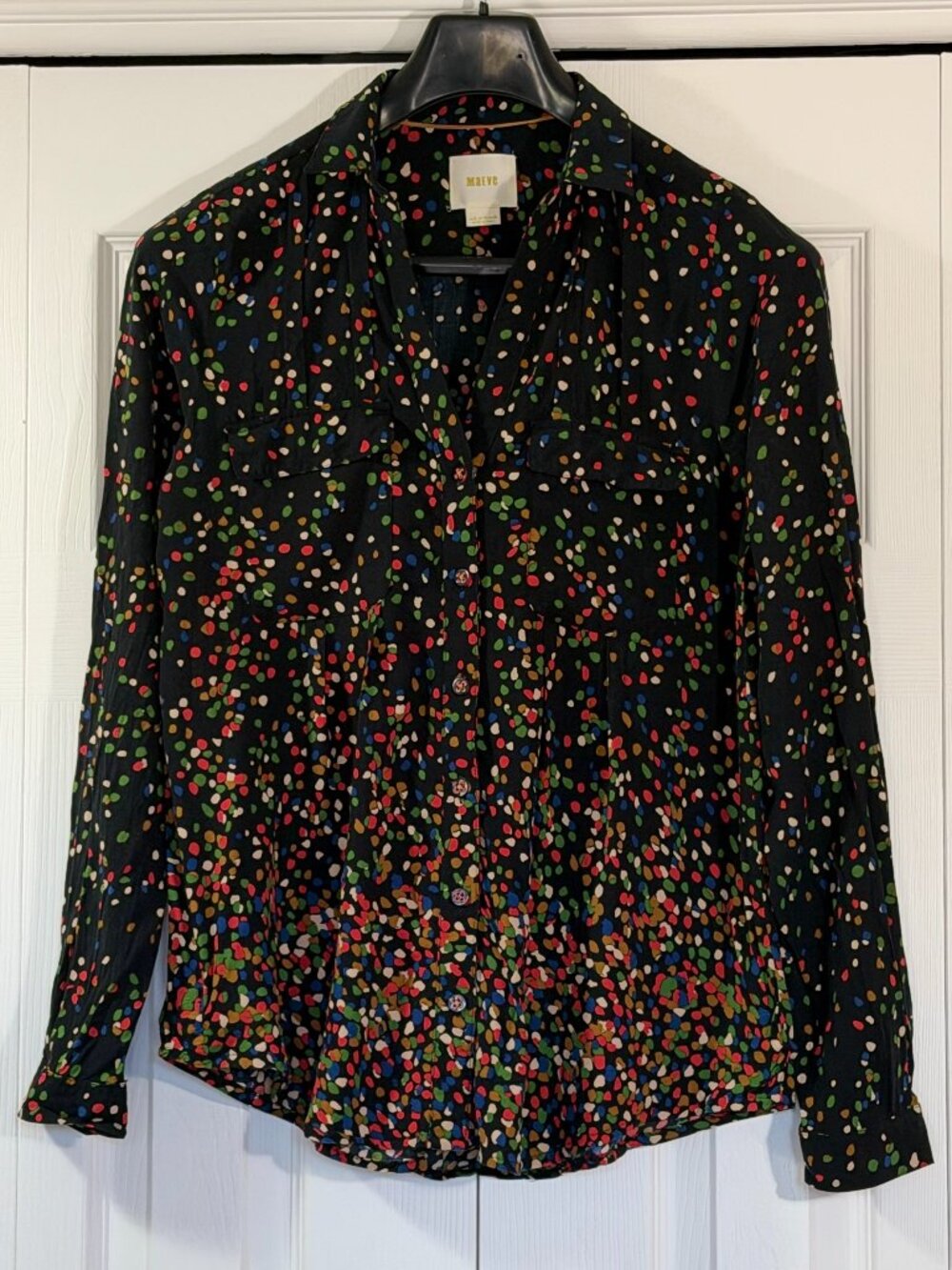 Maeve by Anthropologie "Wynwood" Button-Down Blouse